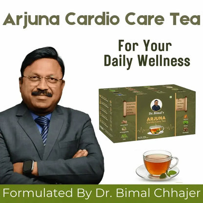 Dr. Bimal's Arjuna Cardio Care Tea with Ashwagandha, Shankhpushpi & Daalchini | 50 Tea Bags